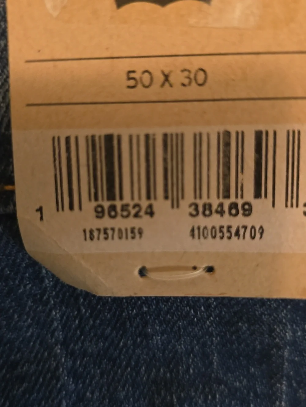 New Levi's 541‎ Men's 50x30 Athletic Taper Medium Wash Distress Jeans
